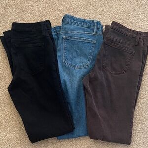 GAP Long & Lean Low Rise Jeans 29/8 Tall- 3 pairs